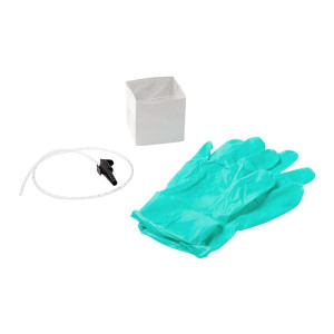 SUCTION CATHETER KIT, 2 GLOVES, WHISTLE TIP, 10FR, POP-UP CUP, 50/CS
