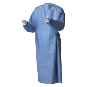 SURGICAL GOWNS ASTOUND, AAMI LEVEL 3,  LARGE BLUE, 20/CS