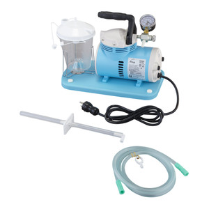 PICTURE OF A LIGHT BLUE ASPIRATOR MACHINE BY ALLIED HEALTHCARE ITEM S130A
