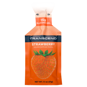 PICTURE OF STRAWBERRY FLAVORED GLUCOSE GEL PACK