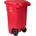 WASTE CART, 32 GALLON RED BIOHAZARDOUS 32 GALLON EA