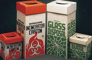 BROKEN GLASS DISPOSAL BOX 6/PK