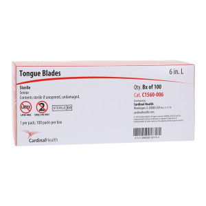 TONGUE BLADE STERILE ADULT REGULAR INDIVIDUALLY WRAPPED 100 BX