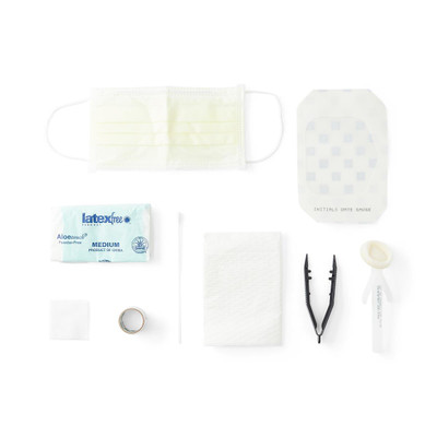 CENTRAL LINE DRESSING TRAY WITH CHLORAPREP AND CHG