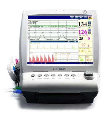 FULLY LOADED FETAL MONITOR WITH MATERNAL PARAMETERS DECG IUP AND TWINS CAPABILITIES; 12.1" COLOR TOUCH LCD.