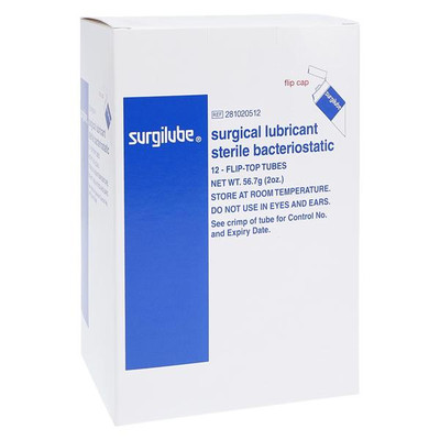 SURGILUBE 2OZ FLIP CAP - STERILE 12 BX