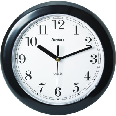 CLOCK ROUND PLASTIC