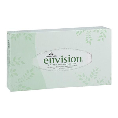 ENVISION FACIAL TISSUE WHITE 2 PLY