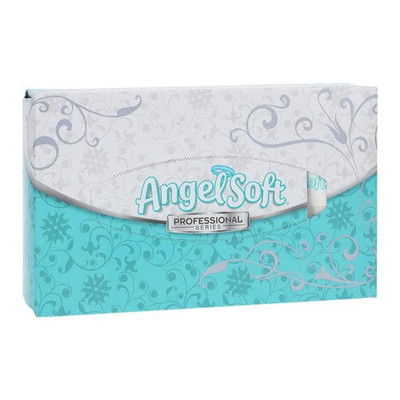 TISSUE FACIAL ANGEL SOFT PS WHITE FLAT BOX 2 PLY 100 BOX