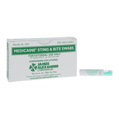 MEDICAINE STING BITE RELIEF TOPICAL SWABS 0.6ML