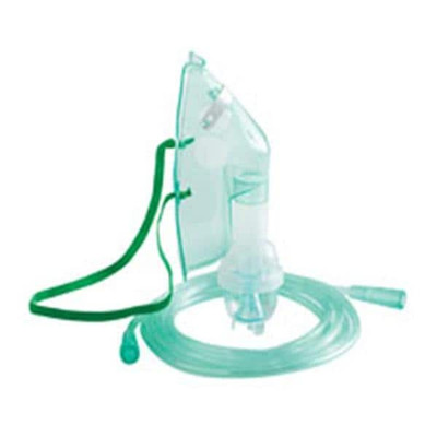 NEBULIZER, PEDIATRIC, LOW FLOW, HAND HELD, 7 FT TUBING W/ MASK, 50/CS