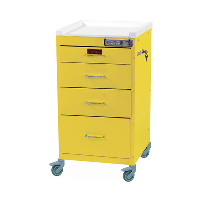CART, INFECTION CONTROL, MINI, 4 DRAWERS
