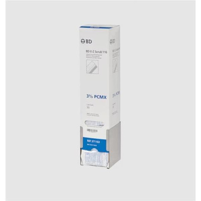 SURGICAL BRUSH, EZ SCRUB PCMS 3 PERCENT, BLUE, NON-STERILE, 30/BX
