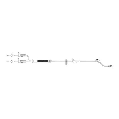 SET, IV GRAVITY ADMIN, Y SET WITH CARESITE INJECTION SITE, 112 IN 10DRP, 24.8ML PRIMING, 50/CS