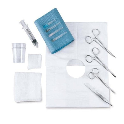 LACERATION TRAY,  STERILE, DISPOSABLE