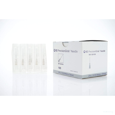 NEEDLE, 27G X 1/2 IN, REG BEVEL, STERILE, 100/BOX