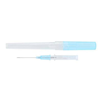 IV CATHETER, SAFETY, 22G, 1 IN, SAFELET, BLUE, 50/BX