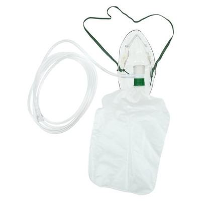 MASK, NON-REBREATHING, ADULT, 7 IN TUBING