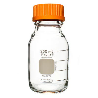 STORAGE BOTTLES, PYREX, ROUND 250ML  10/CS