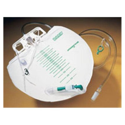 URINARY DRAIN BAG ANTI-REFULX VALVE 4000ML VINYL LF DOUBLE HOOK HANGER 20 CS