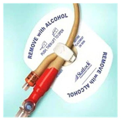 STATLOCK FOLEY STABILIZATION DEVICE ADULT TRICOT ANCHOR PAD STERILE SILICONE FOR 3WAY CATHETERS 25 CS
