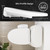 Bidetmate 3000 Series toilet seat slim profile design