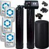 Dual Alternating Tank 2.5 cubic Foot (80k) Fleck 9100 On Demand Whole Home Water Softener with Purolite C100E Resin