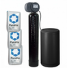 Complete 3 Cu Ft (96k max) Purolite C100E Water Softener with Fleck 2510 AiQ (formerly 2510SXT) Digital Metered Control Head, Pentair tank