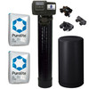 Complete 2 Cu Ft (64k max) Purolite C100E Water Softener with Fleck 5600SXT Digital Metered Control Head, Pentair tank