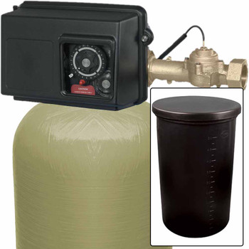 450k Commercial High Flow Metered Water Softener with Fleck 2850 On-Demand, Pentair tank