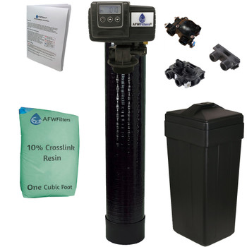 Upgraded 1 cubic Foot (32k) On Demand Whole Home Water Softener with 10% Crosslink Resin Upgraded 1 cubic Foot (32k) On Demand Whole Home Water Softener with 10% Crosslink Resin