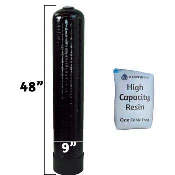 Pentair Prem. 9x48 Purolite Softener Rpl.1 Cu Ft Hi-Capacity