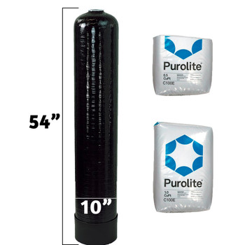Pentair Prem. 9x48 Purolite Softener Rpl.1 Cu Ft Hi-Capacity