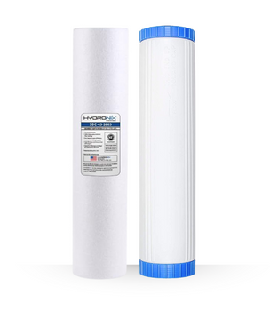 2 Stage Big Blue Filter Kit 4.5" x 20" Sediment and pH