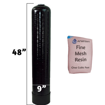 1 cu ft 10% Crosslink Softener Tank Replacement - 9 x 48