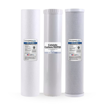 20-inch Big Blue 3 Stage Filter Kit with Sediment, GAC/KDF 85, and Carbon Block