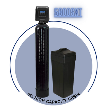1 cubic Foot (32k) 5800SXT Fleck On Demand Whole Home Water Softener with High Capacity Resin, Pentair tank