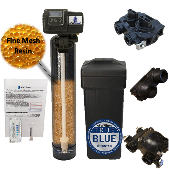 Iron Pro 1.5 cubic Foot (48k) On Demand Whole Home Water Softener with Fine Mesh Resin, Pentair tank
