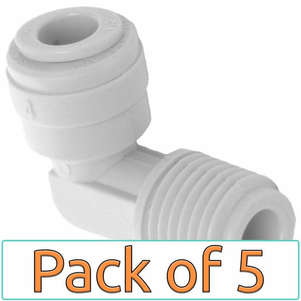 1/4-inch Quick Connect x 1/4-inch NPT Elbow Fitting for Filter Housings (PACK OF 5)