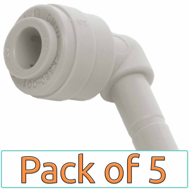 1/4-inch Quick Connect x 1/4-inch Stem Elbow Fitting (PACK OF 5)