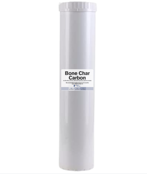 Big Blue 20-inch Bone Char Carbon Filter - Reduces or Removes Fluoride, Arsenic, Radioactive Particles, and Toxic Metals