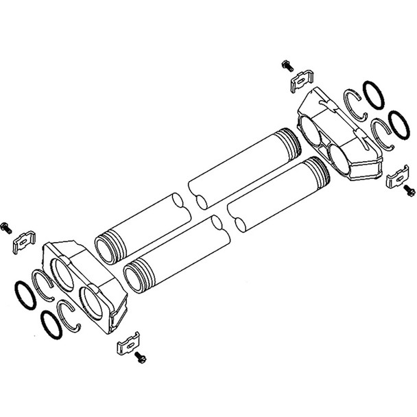 Tube Assembly 60425-12 for Fleck 9100 and 9100SXT Valves - 6-12 inch Tanks