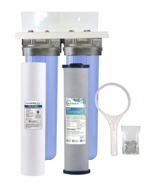 20-inch 2 Stage Whole House Filter with Lead-Cyst-Heavy Metal Reduction