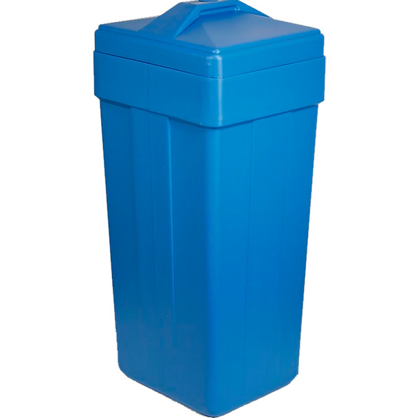 15"x17"x36" Blue Rectangular Brine Tank with Float and Air Check