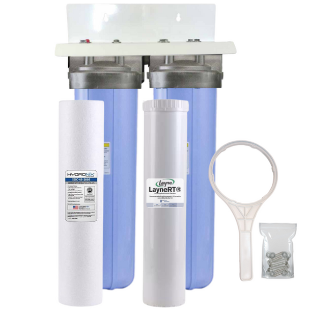 2-Stage High Flow Sediment and LayneRT Arsenic Filter; Minimal Flow Restriction