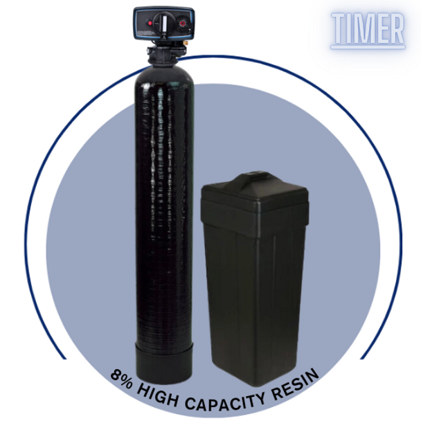 Time Clock 48k Water Softener with Fleck Mechanical TIMER Control Head, Pentair tank