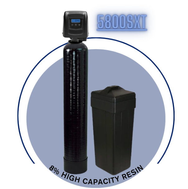1 cubic Foot (32k) 5800SXT Fleck On Demand Whole Home Water Softener with High Capacity Resin, Pentair tank