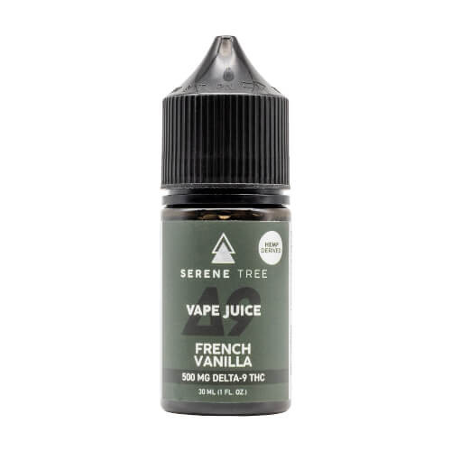 Serene Tree Delta-9 THC French Vanilla Vape Juice 500mg