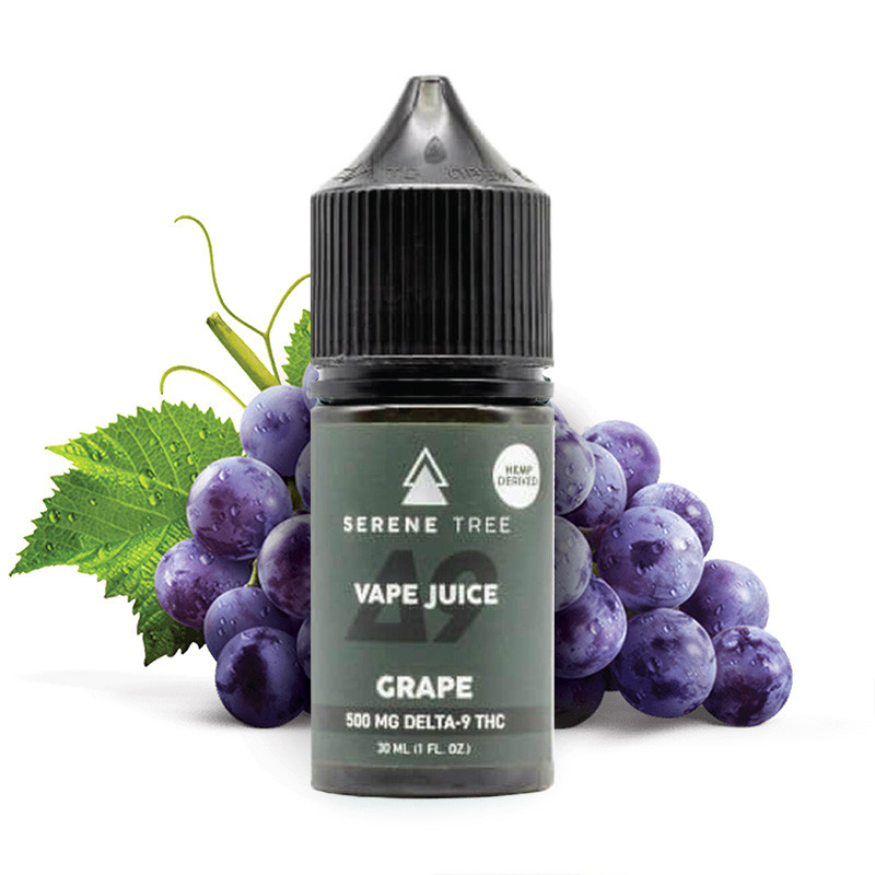 Serene Tree Delta-9 THC Grape Vape Juice 500mg
