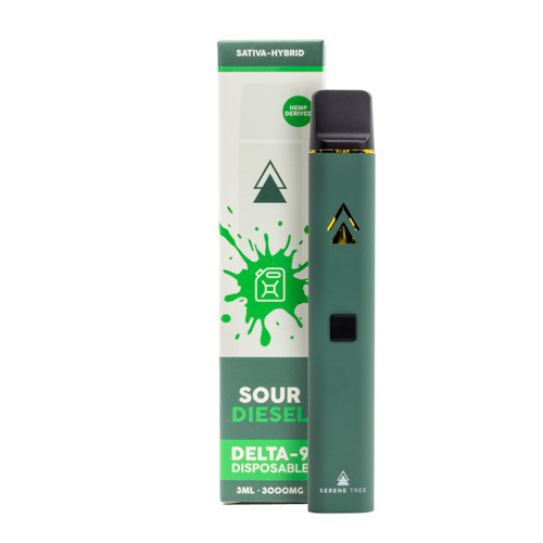 Serene Tree Delta 9 THC Disposable - Sour Diesel 3000mg